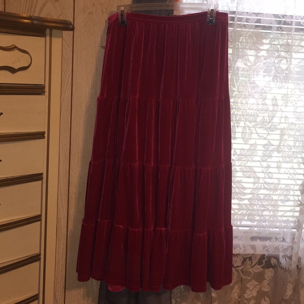 Women’s skirt. Velvet.